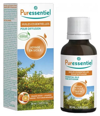 Puressentiel Diffuse Voyage en Sicile - Huiles Essentielles Pour Diffusion – 30 ml
