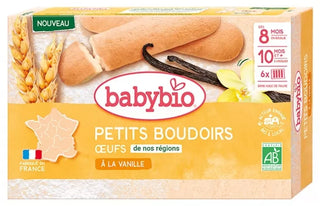 Babybio Petits Boudoirs à la Vanille - Oeufs de Nos Régions 120 g