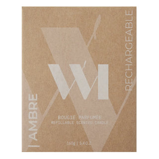 Whatmatters bougie rechargeable ambrée 160g
