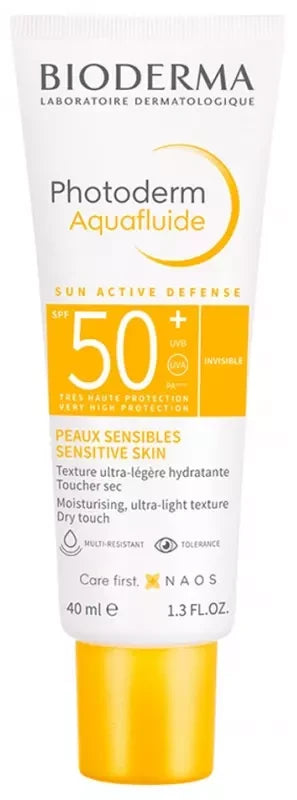 Bioderma Photoderm Aquafluide SPF50+ – Très Haute Protection Solaire Visage 40 ml