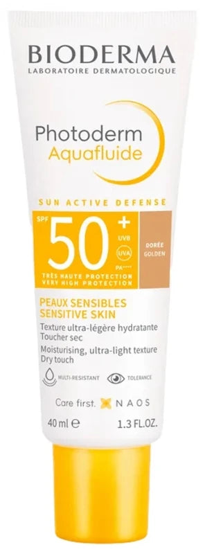 Bioderma Photoderm Aquafluide crème solaire SPF50+ Dorée 40ml