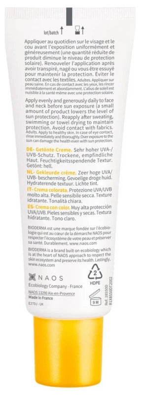 Bioderma Photoderm Crème Teintée Claire SPF50+ – Peaux Sensibles Sèches 40 ml paraplus 