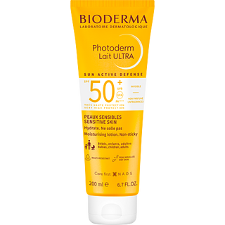 Bioderma Photoderm Lait Ultra SPF50+ 200 ml – Très Haute Protection Solaire Pour Toute la Famille paraplus
