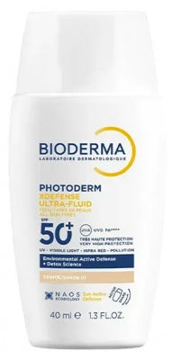 Bioderma Photoderm XDefense Ultra-Fluid SPF50+ Teinté 40 ml – Protection Solaire Détox Anti-Pollution et Teint Naturel