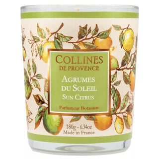 Collines de Provence BOUGIE PARFUMÉE AGRUMES DU SOLEIL 180g