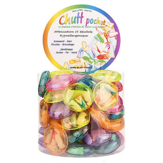 Chutt 2 PAIRES BOUCHONS D'OREILLE MOUSSE MULTICOLORES