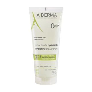 A-Derma Crème Douche Hydratante 3 en 1 - Visage, Corps et Cheveux - Peaux Fragiles, 200ml