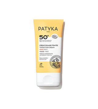Patyka Crème Solaire Teintée Visage SPF50 Medium – Haute protection solaire et teint unifié