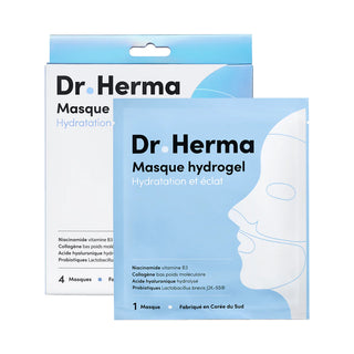 Dr.Herma Masque Hydrogel Hydratation et éclat 4 masques