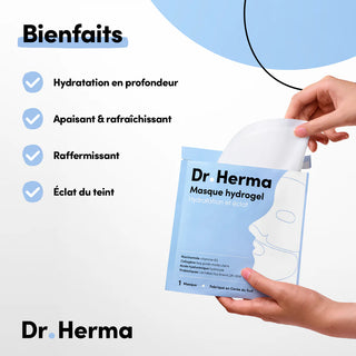 Dr.Herma Masque Hydrogel Hydratation et éclat 1 masque