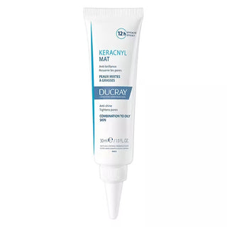 ducray keracnyl soin anti brillance resserre les pores peau mixtes à grasses