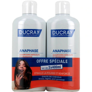 Ducray Anaphase Shampooing Antichute Réactionnelle lot de 2x400mL