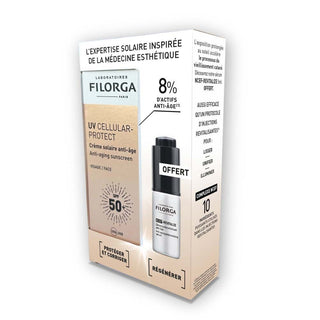 Filorga UV Cellular-Protect Crème Solaire Anti-Âge SPF50+ + Sérum Anti-Âge Offert