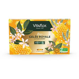 VITAFLOR BIO Gelée Royale 4000mg - 10 Ampoules de 10ml