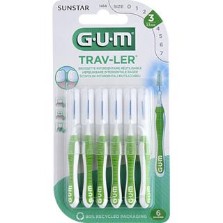 Gum Trav-ler Brossettes Interdentaires 1414 1,1mm x6