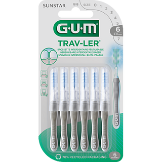 Gum Trav-ler Brossettes Interdentaires 1618 2,0mm x6
