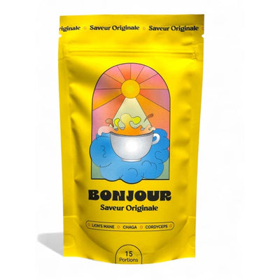 Bonjour Drink – Boisson Adaptogène Naturelle aux Champignons & Plantes - 180g