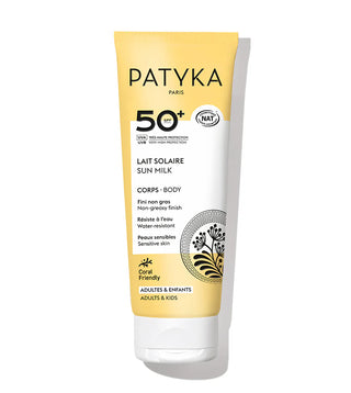 Patyka – Lait Solaire Corps SPF50+ Bio – Filtres Minéraux 100mL