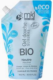 MKL Green Nature Gel Douche Surgras Neutre Bio Eco-Recharge 900 ml