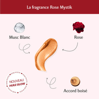 Musc Intime – Huile Pailletée Corps Rose Mystik 100mL