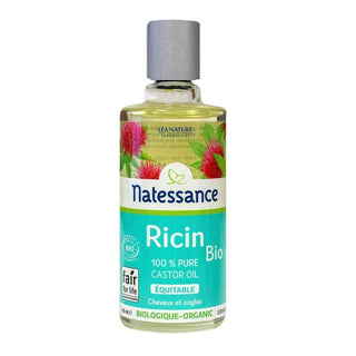 NATESSANCE Huile de ricin bio sans parfum 100ml