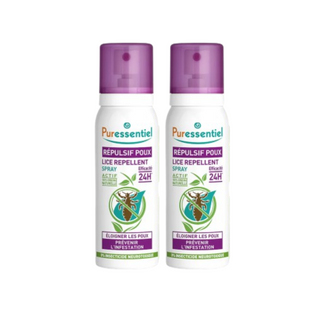 PURESSENTIEL ANTIPOUX Spray Répulsif Poux - Lot de 2x75ml