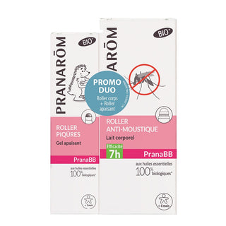 Pranarôm Pranabb Roller Anti-moustiques Bio + Roller Après-piqûres Bio