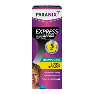 Paranix Express 5mn action rapide shampoing anti-poux 200ml