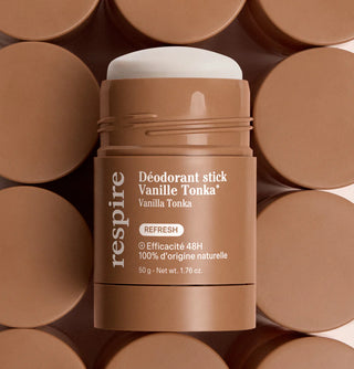 Respire – Déodorant Stick Vanille Tonka – Efficacité 48h 50g