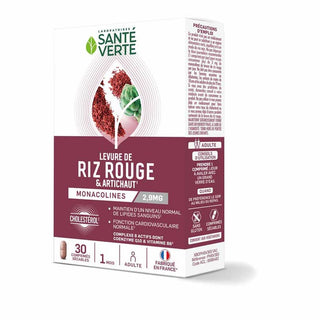 SANTE VERTE LEVURE DE RIZ ROUGE CHOLESTÉROL - 30 Comprimés