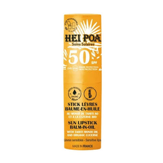 Hei Poa - Stick Lèvres SPF50 - Lèvres Sensibles, 4g