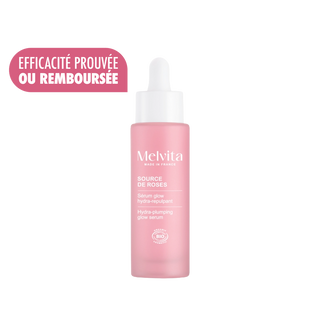 Melvita Sérum Glow Hydra-Repulpant Source de Roses – Sérum Hydratant Bio