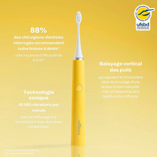 MyVariations  Brosse à dents électrique sonique Summer Yellow