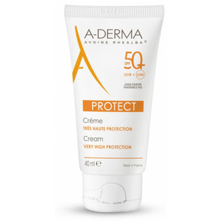 A-Derma protect crème SPF50+ sans parfum 40ml