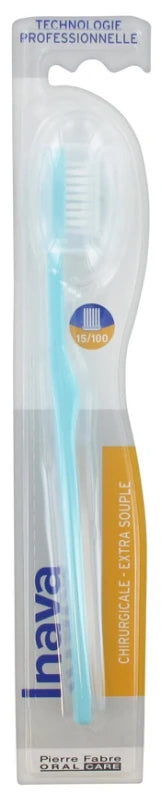 Inava Brosse à Dents 15/100 Chirurgicale - Couleur : Turquoise