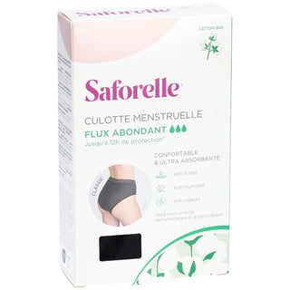 Saforelle Culotte pour les Règles Flux Abondant Taille 42