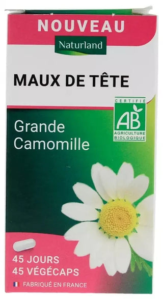 Naturland Maux de Tête Bio 45 Unités