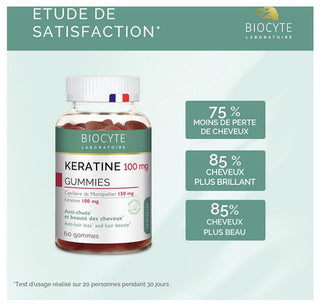 Biocyte Kératine Gummies - 60 gommes