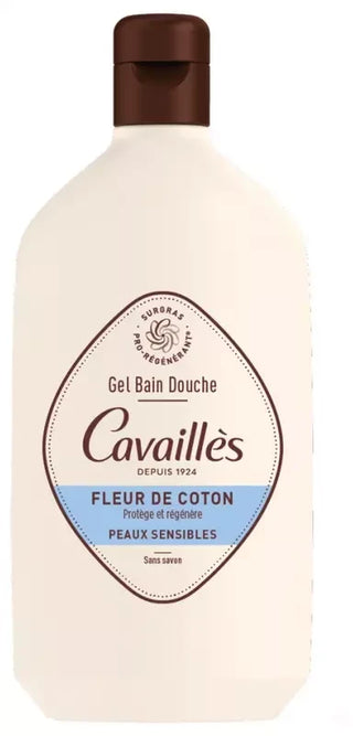 Cavaillès Gel Bain et Douche Fleur de Coton Peaux Sensibles 400 ml