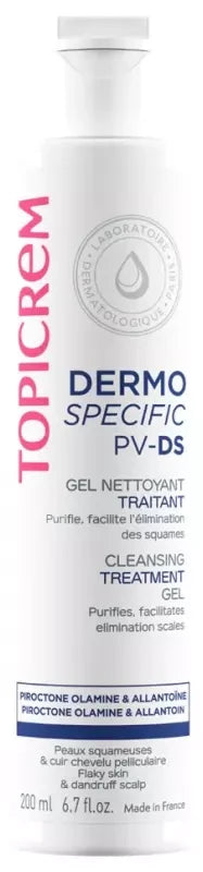 Topicrem DERMO SPECIFIC PV-DS Gel Nettoyant Traitant Squames 200 ml