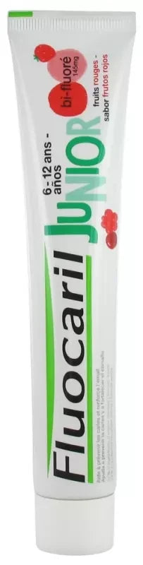 Fluocaril Junior Bubble Gum Dentifrice 75 ml - Parfum : Fruits Rouges