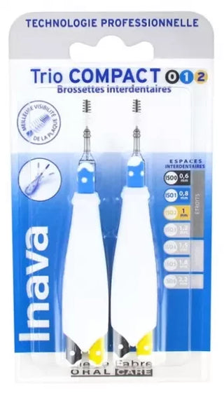 Inava Brossettes Tri Compact Large 444 Rouge 1,5 mm 2U - Taille : ISO0/1/2 0,6 à 1 mm