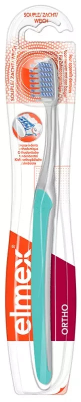 Elmex Anti-Caries Ortho Brosse à Dents - Couleur : Orange