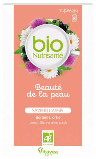 Vitavea Bionutrisanté - Infusion Beauté de la Peau Saveur Cassis - 20 Sachets