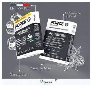 Vitavea Force G Stimulant Performances Physiques Booster 15 Ampoules + 5 Offertes