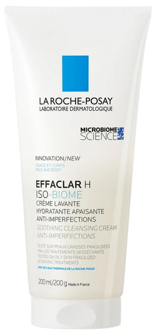 La Roche-Posay Effaclar H Iso-Biome Crème Lavante Hydratante Apaisante Anti-Imperfections 200 ml