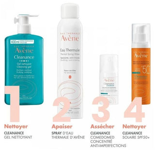 Avène Cleanance Eau Thermale - - Gel Nettoyant Purifiant Matifiant - Peaux Mixte Grasse à Imperfections ou à Tendance Acnéique 200 ml