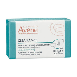 Avène Cleanance nettoyant solide désincrustant Visage - Peaux Sensibles à Imperfections, 100g