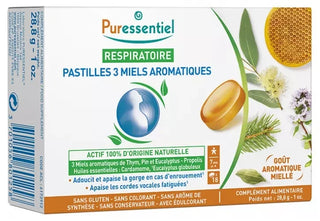 Puressentiel Pastilles Respiratoire Aux 3 Miels Aromatiques - 18 Pastilles