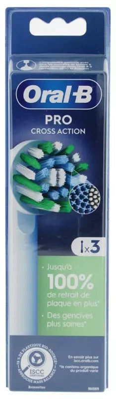 Oral-B Pro Cross Action Brossettes de Rechange 3 Unités